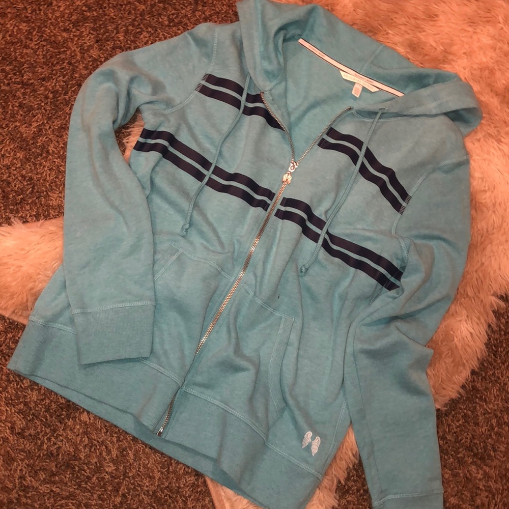 Victoria’s Secret Blue ZIP Up Jacket